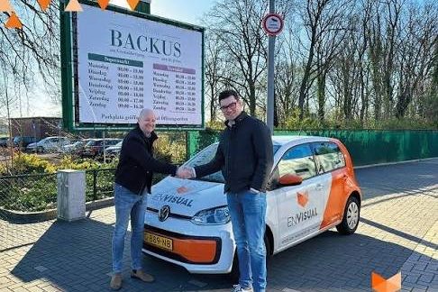 Drukwerk en bord gemaakt door enVisual