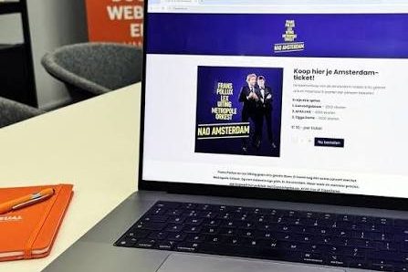 Website met online ticketverkoop gebouwd door enVisual
